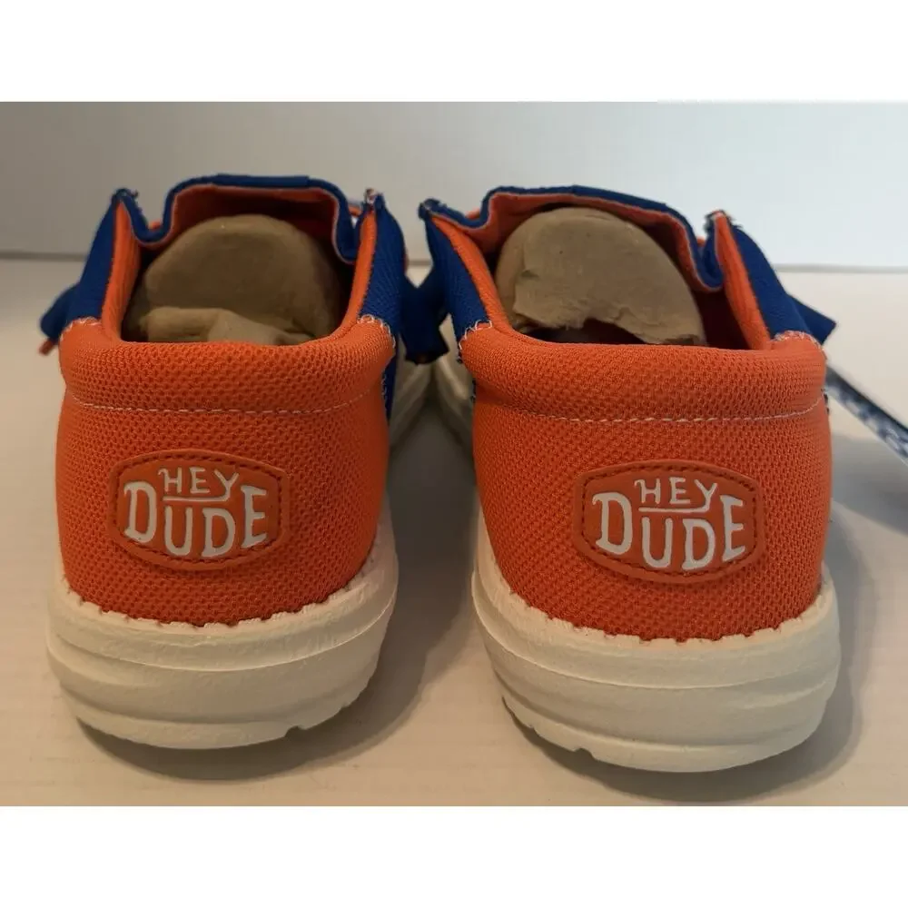 Hey Dude Wally Tri Florida Gators Men's Slip-On Canvas Shoes US 6M Blue/White